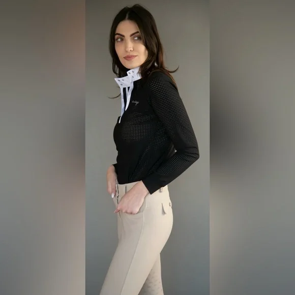 Iago Italia Equestrian Riding Show Breeches, White, Size 22, Great Condition! - Picture 3 of 16